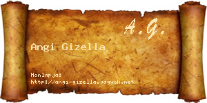 Angi Gizella névjegykártya